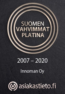 Suomen Vahvimmat Platina 2007-2020 Innoman Oy / Asiakastieto.fi